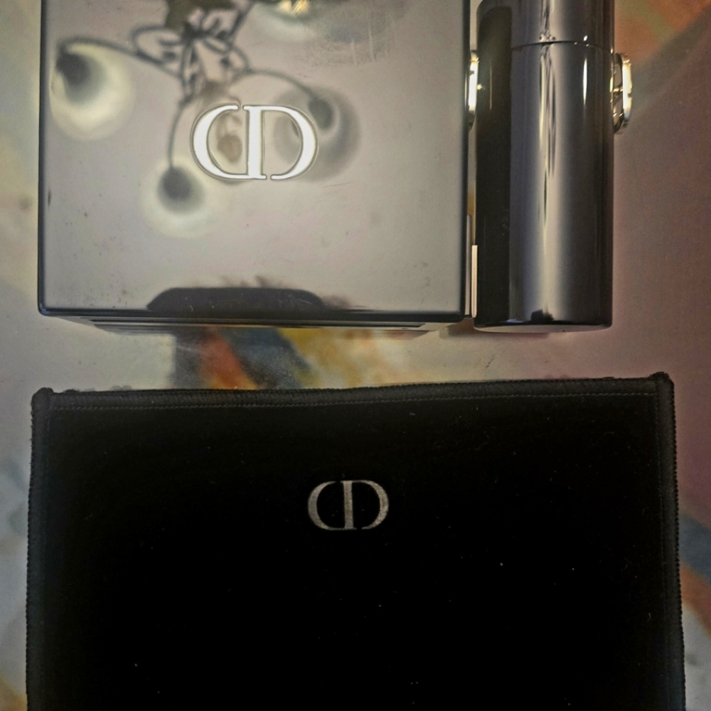 Christian Dior 4 Lipstick 💄Black Clutch Case Purse